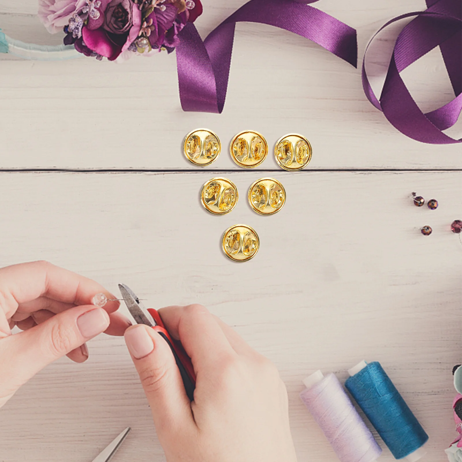 100 Peças de Fechos de Metal para Broches, Presilhas Borboleta para Eventos Formais, Casamentos e Acessórios de Negócios