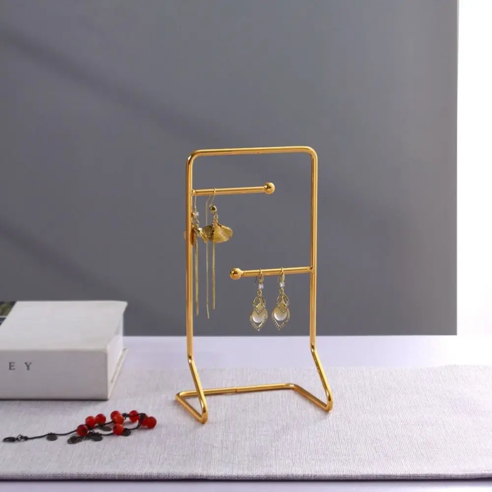 Earring Hanger Metal Jewelry Display Stand Earring Rack Fashion Accessories Jewelry Organizer Alloy Earring Holder