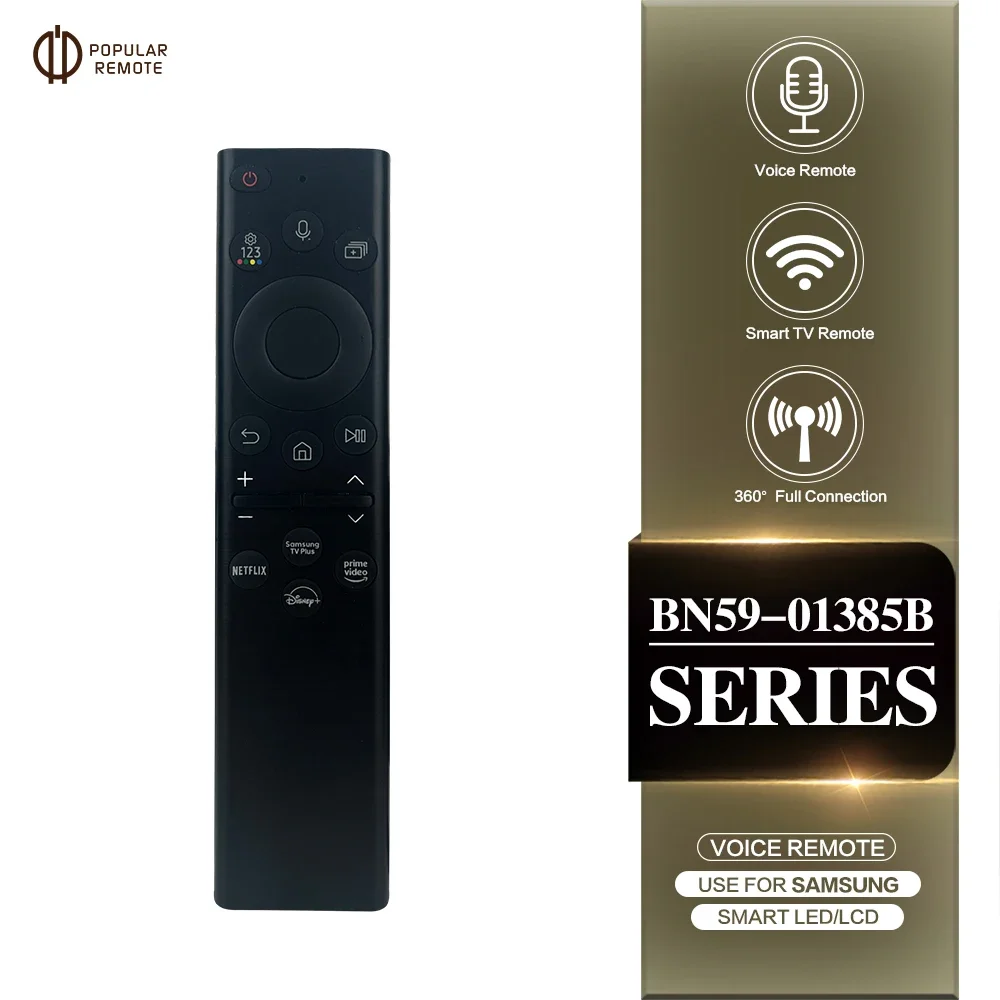 BN59-01385B Solar Voice Remote Control Replacement For Samsung Smart TVs BN59-01385B Compatible With Neo QLED Crystal UHD Series