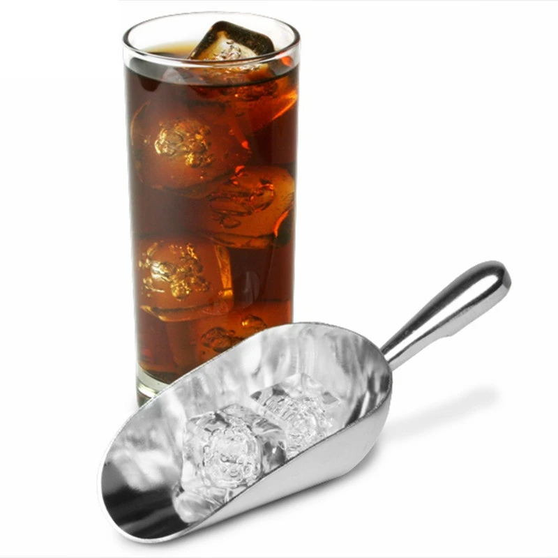 6oz/12oz/24oz Aluminum Ice Scoop Kitchen Food Candy Scoop Food Flour Candy Scoop For Bar Commercial Kitchen Tool view 6