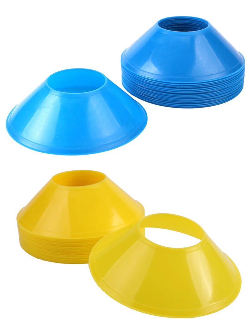 10 stücke fußball Training Zeichen Dish Druck Beständig Kegel Marker Discs Eimer Outdoor Basketball Fußball Training Sport – Detail 10