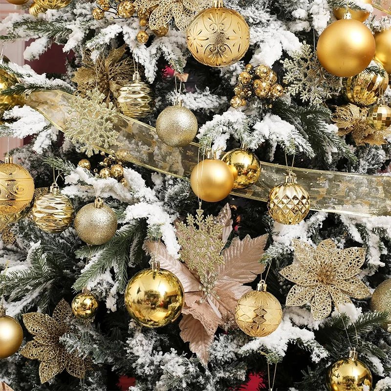عيد الميلاد الكرة الحلي 30 قطعة من 4/6/8 سنتيمتر شاتيربروف البلاستيك عيد الميلاد الكرة شجرة عيد الميلاد معلقة ديكور للمنزل السنة الجديدة ديكور