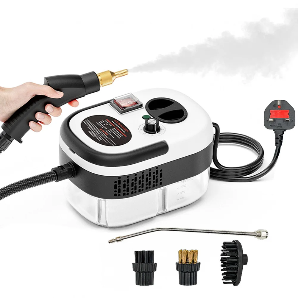 1200ML Handheld Pressurized Steam Cleaner 2500W High Pressure Multipurpose Steamer Multi-Surface Steamer for Couch Auto Floor