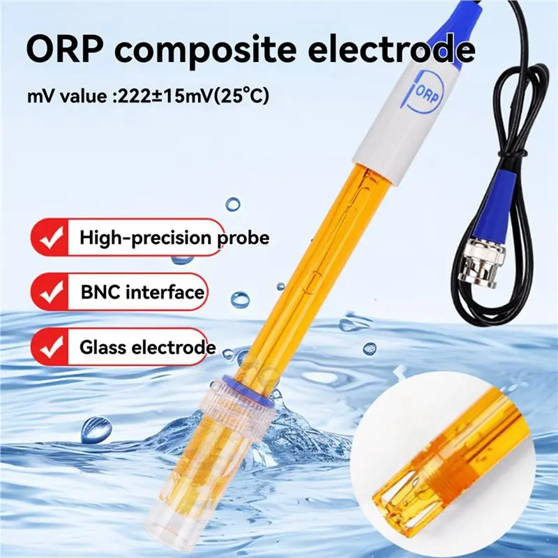A98E-2X ORP Composite Electrode Probe ORP Replacement Sensor High Precision Probe Suitable For Laboratory Aquarium