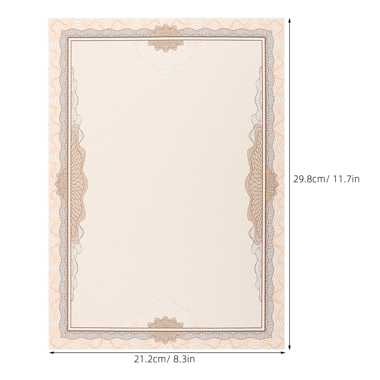 100 ورقة من ورق شهادة الشرف، ورق دبلوم فارغ، بطانة رائعة للشهادات القابلة للطباعة، جائزة المدرسة للدبلومات الأكاديمية