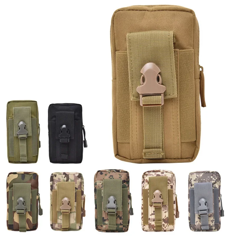 

Outdoor Molle Bag Multifunction Purse Waist Fanny Pack Men 6.5inch Phone Pouch Case Camping Hunting Tactical Waist Bag