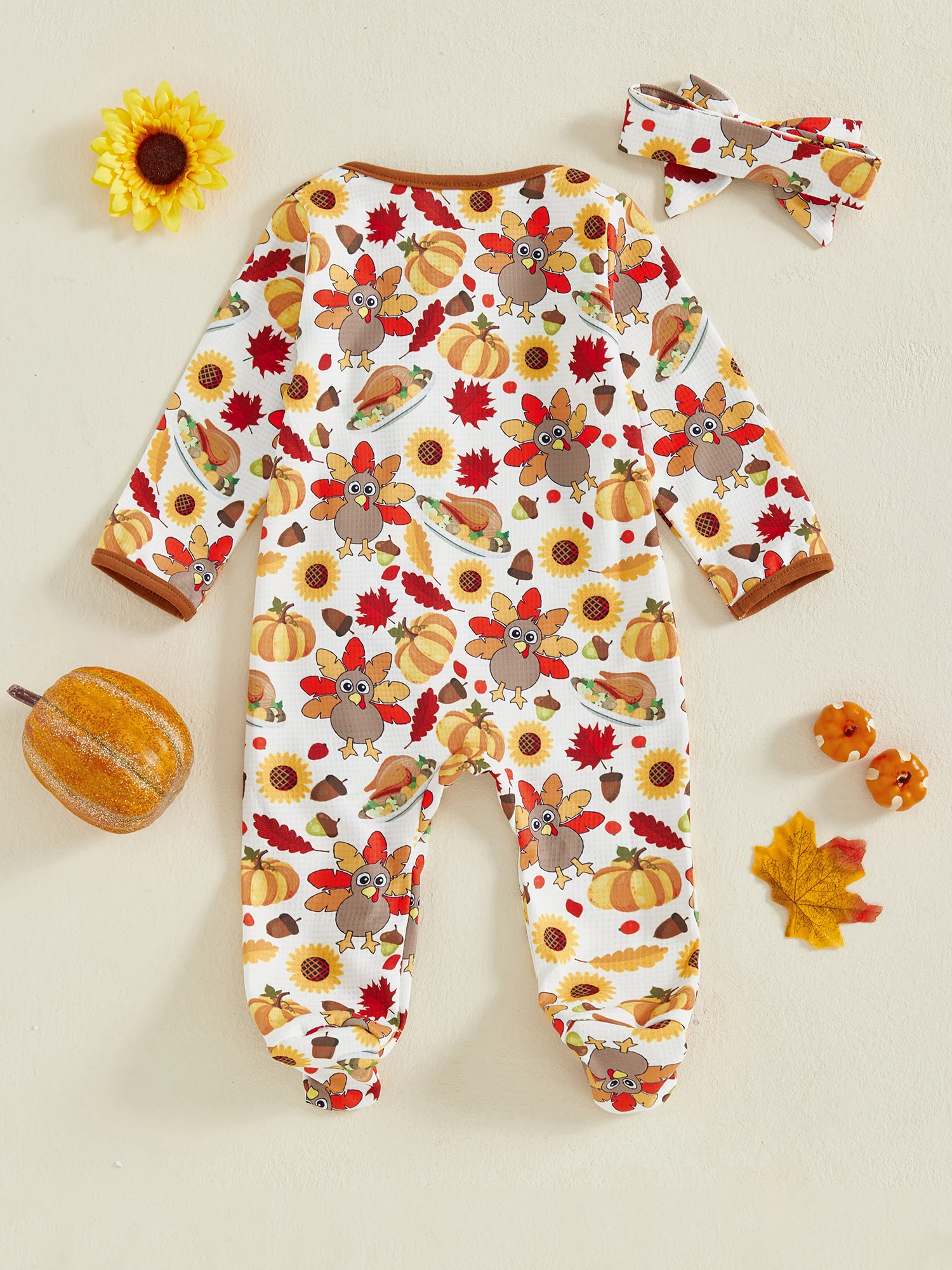 

Очаровательный комплект костюма на Хэллоуин для маленьких мальчиков с тыквенной шляпой и комбинезоном с длинными рукавами, комплект из 2 предметов для новорожденных