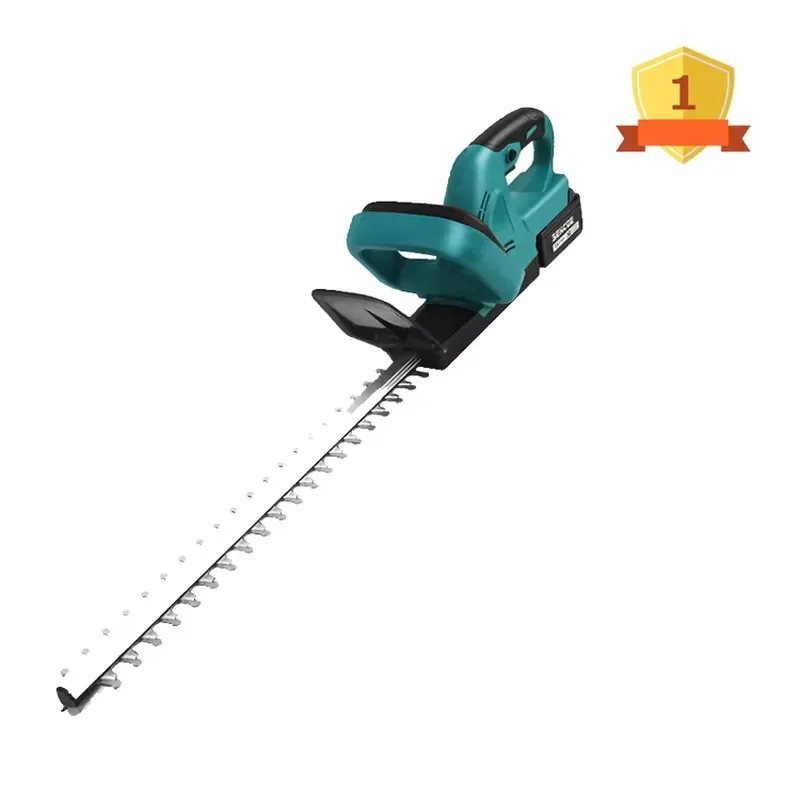 Cordless Electric Hedge Trimmer for Industrial Use 21V Brushless Motor 500mm Blade Battery-Powered Dual-Action Scissors Lawn