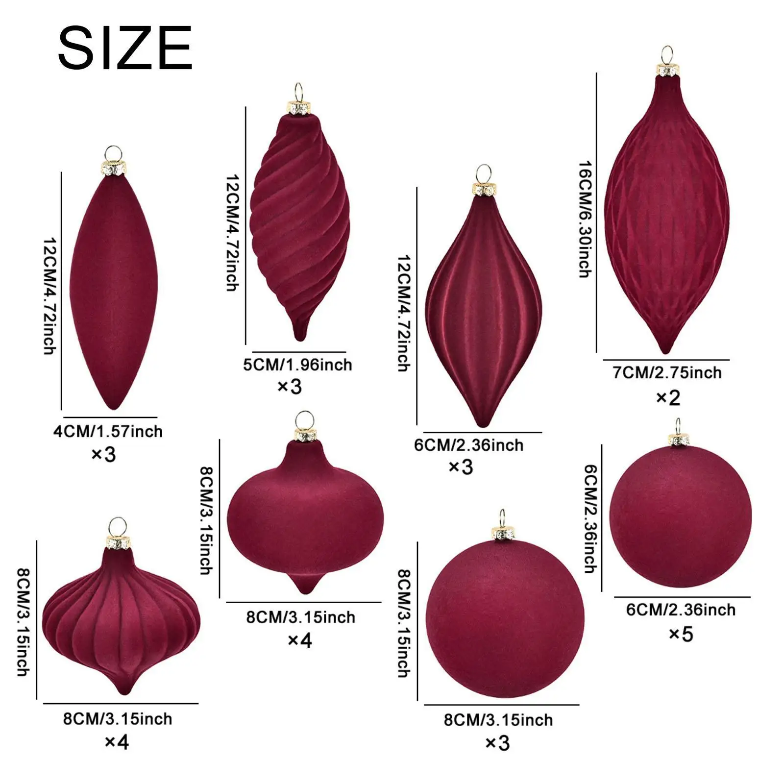 27x Christmas Balls Present Multifunction Modern Christmas Baubles for Festive Holiday Wedding Thanksgiving Indoor Outdoor