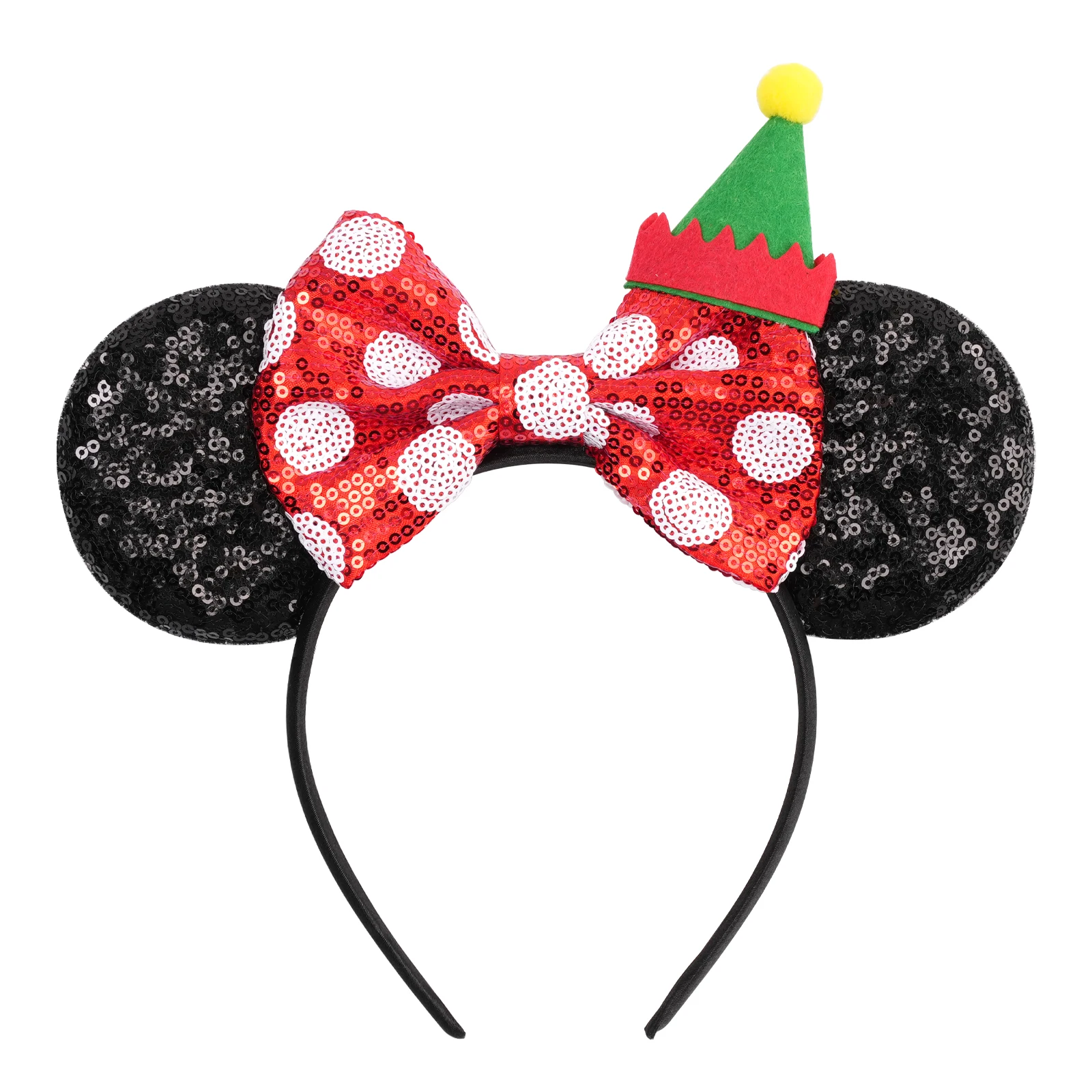 Merry Christmas Mickey Mouse Ears Headband Festival Carnival Party Hair Headwear For Baby Girls Women Headband Kids Accessories