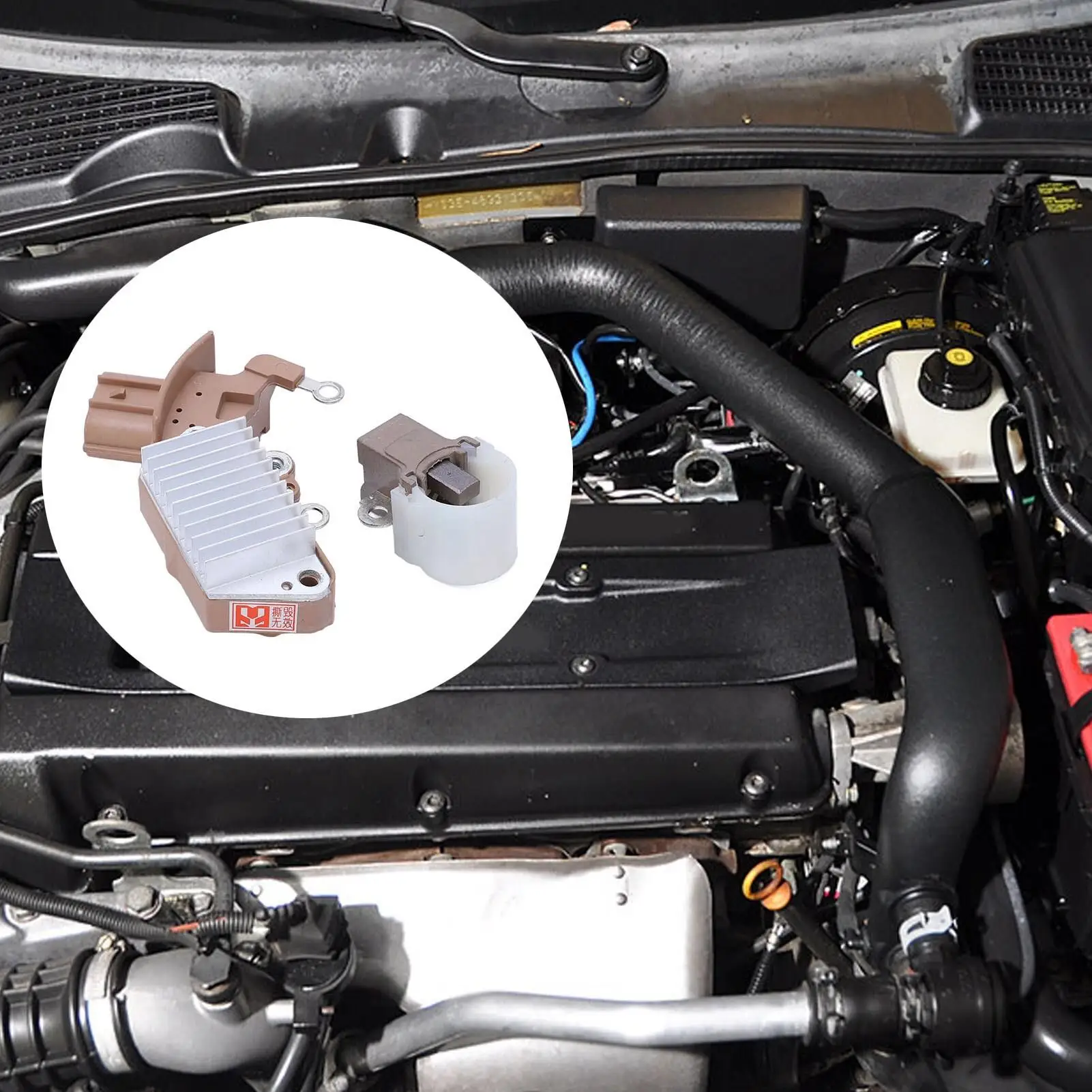 1260001810 Simple Installation Alternator Regulator Brush Holder Set Aluminium Alloy Professional High Strength for car