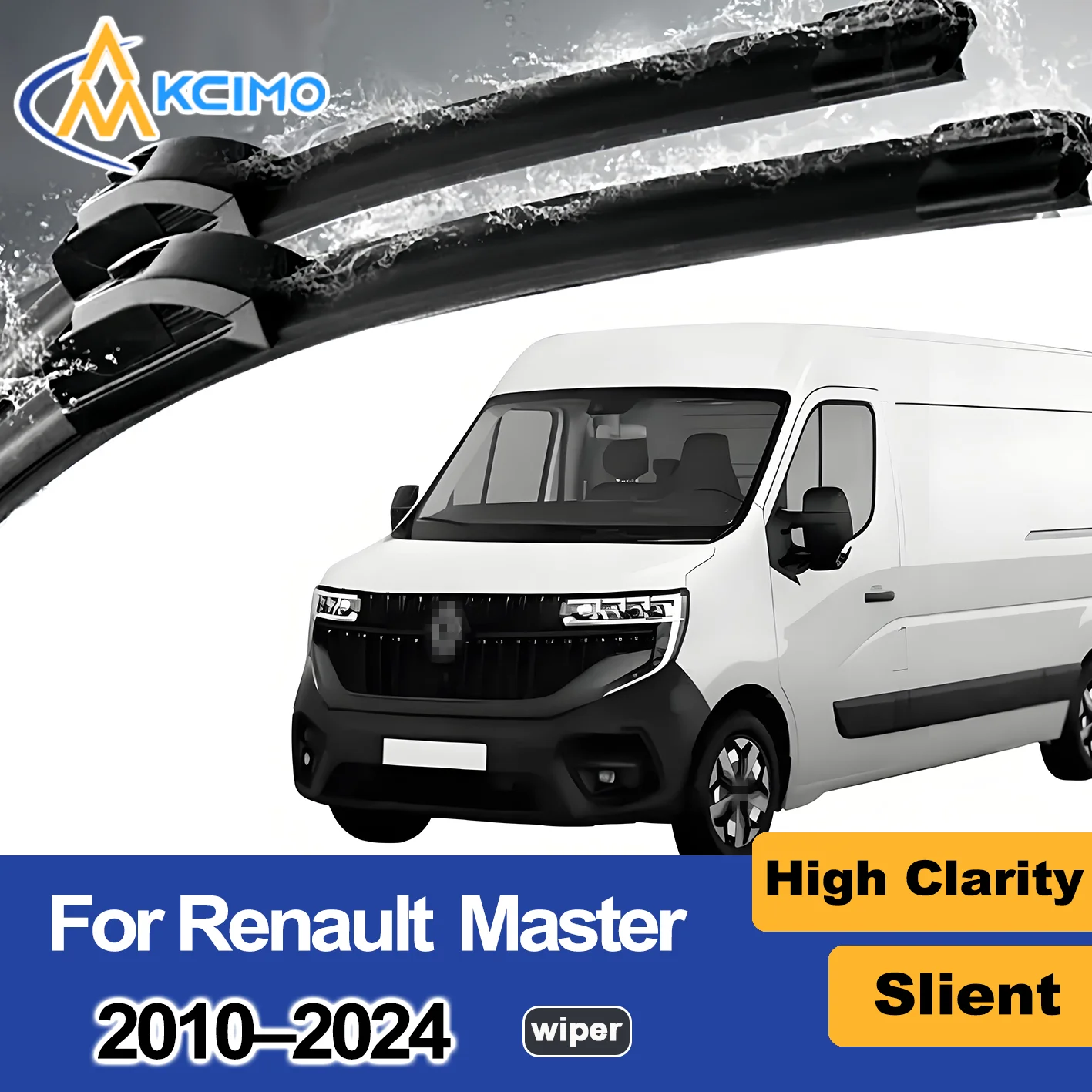 

2PCS New Front Wiper Blade for Renault Master 2010-2024 Renault Trucks Master[12] Nissan NV400 (2012-2022) Nissan Interstar