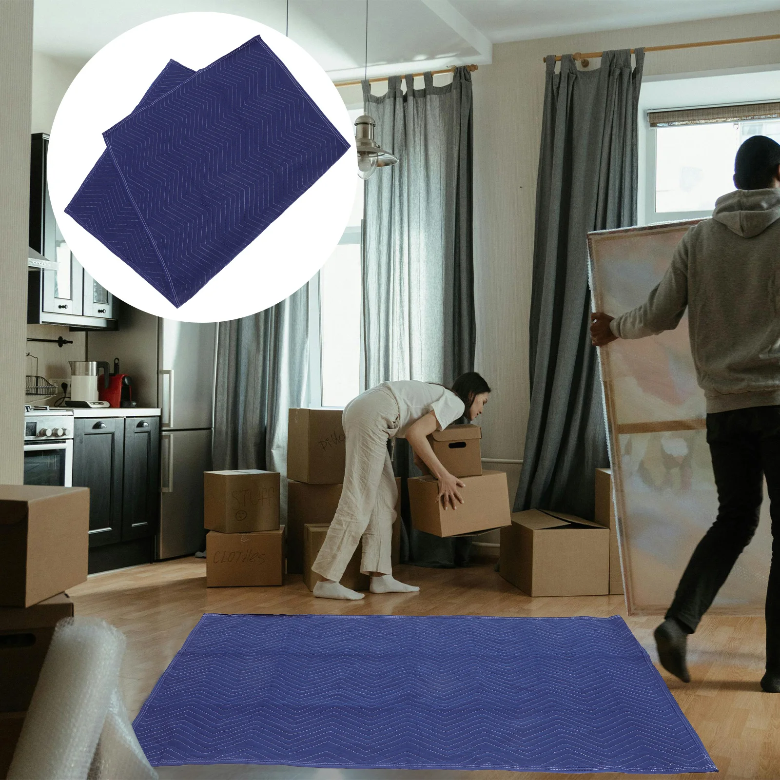 

Furniture Moving Travel Protection Large Size Furniture Moves Quilted Moving Blankets Packing Supplies Textile Coverage