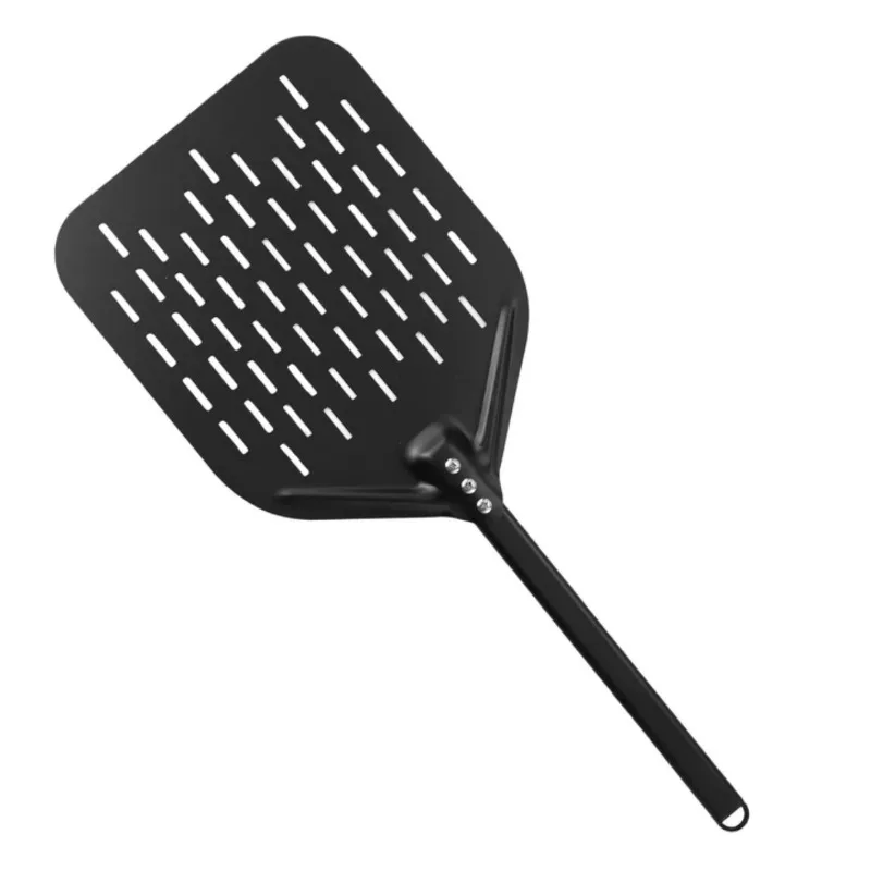 

2026 12-inch pizza cutter with perforated holes, cake transferer, long-handled square pizza release tool, kitchen knife