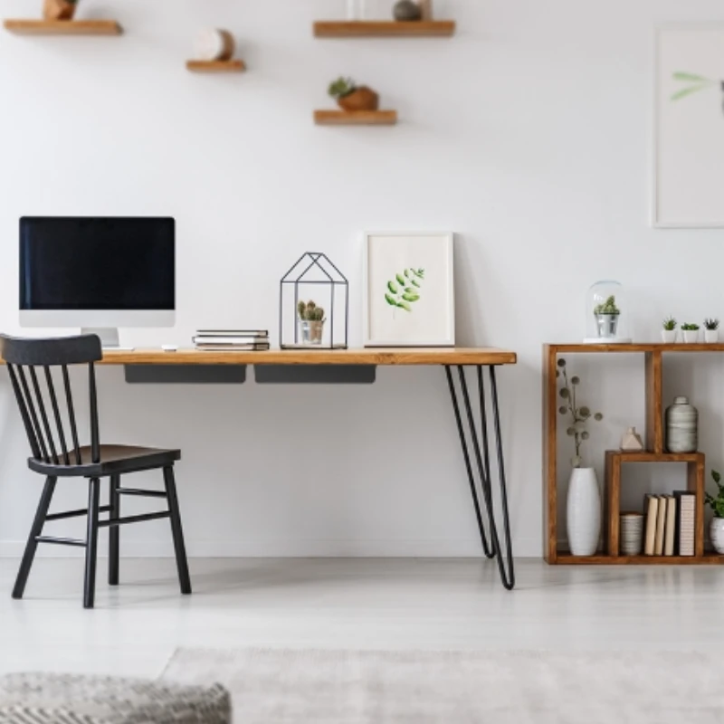 

Office Under-Desk Drawer, Hanging Hidden Storage for Workstation, Sliding Rail Organizer Box, Desk Organizer for Documents