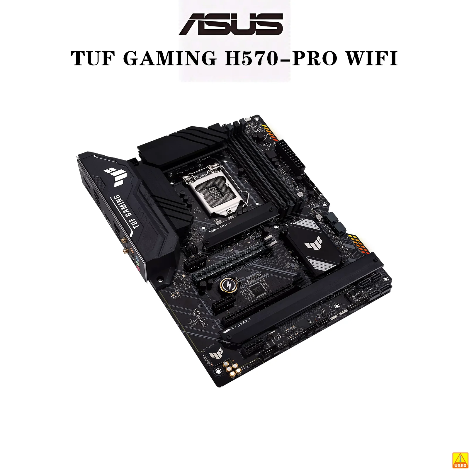Placa-mãe ASUS TUF GAMING H570-PRO WIFI para CPU Intel Socket LGA1200, memória DDR4, chipset H570.