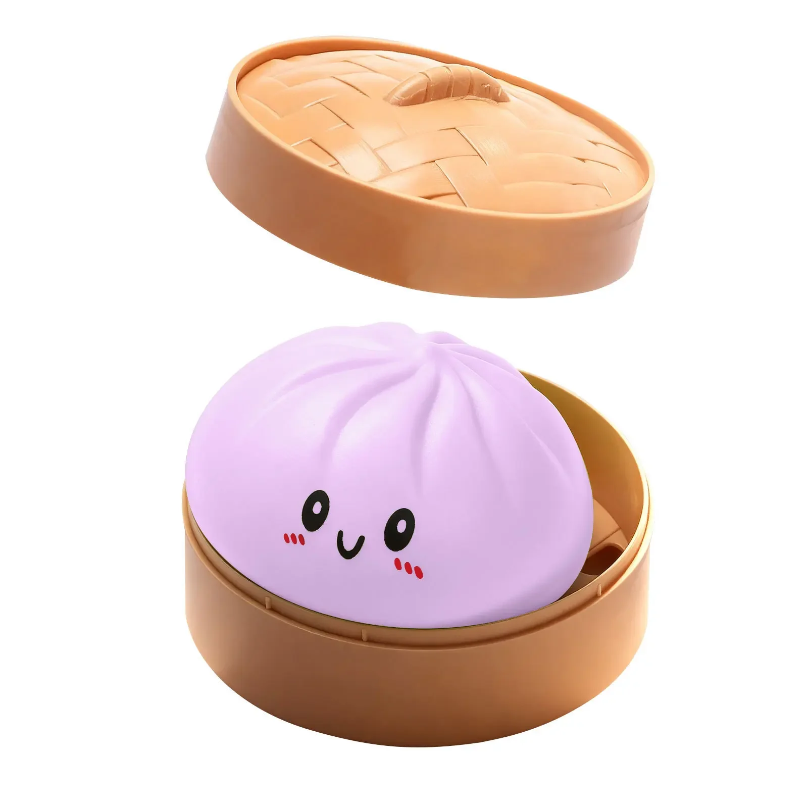 New Glitter Dumpling Glitter Dumpling Squishy with Box Dumplings Sensory Squeeze Toy for Stress Relief image 3