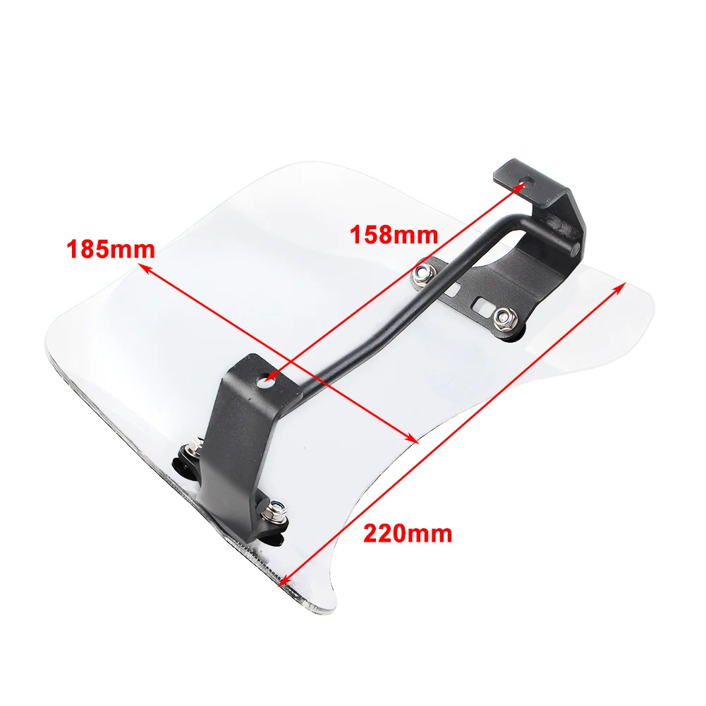 Motorbike Windshield Windscreen Wind Screen Shield Deflector for Honda Rebel 1100/Dct 2021 2022 2023 ABS Plastic