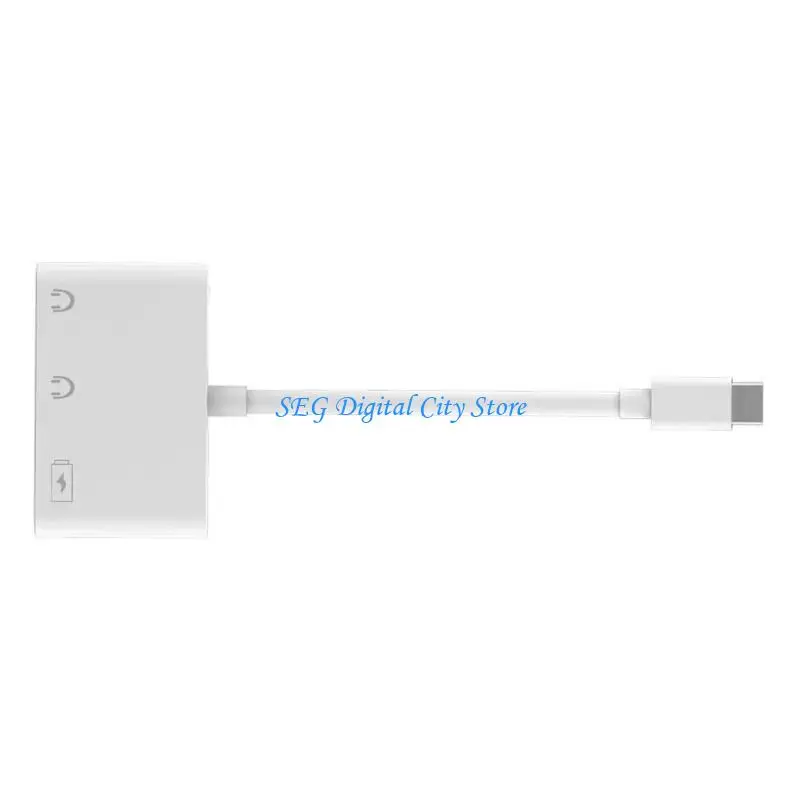 

U75B Excellent 3 In 1 USB C sound Cable With intelligent Chip And 60W Energy Supply