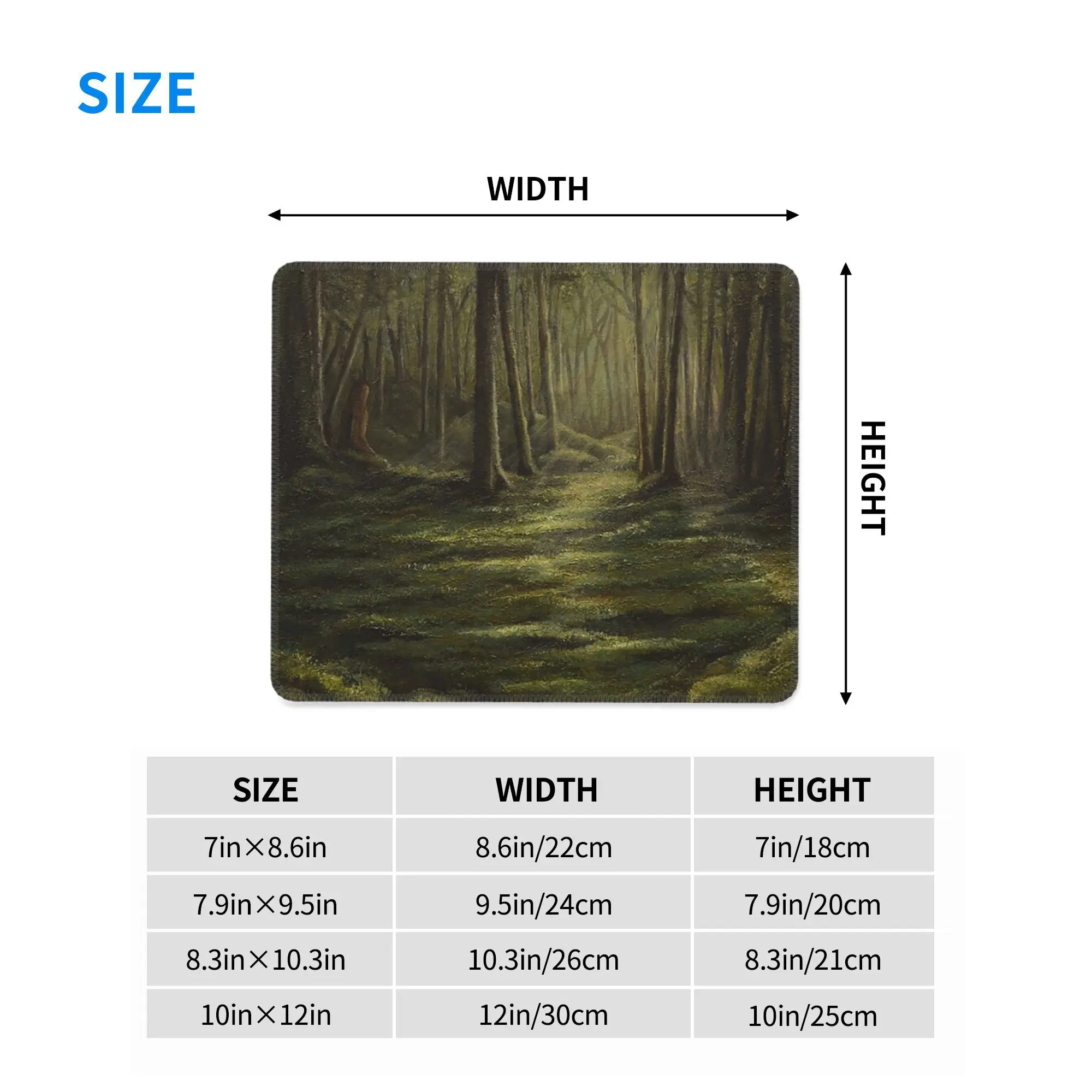 Alfombrilla de ratón Lady of the Woods, alfombrilla para teclado de ordenador, alfombrilla para ratón, Gamer, PC, portátil, escritorio, accesorios de oficina, alfombrillas para mesa