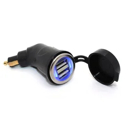 3.3a湾曲したオートバイ電源アダプター,デュアルusb充電器,防水,電話ソケット,bmw用