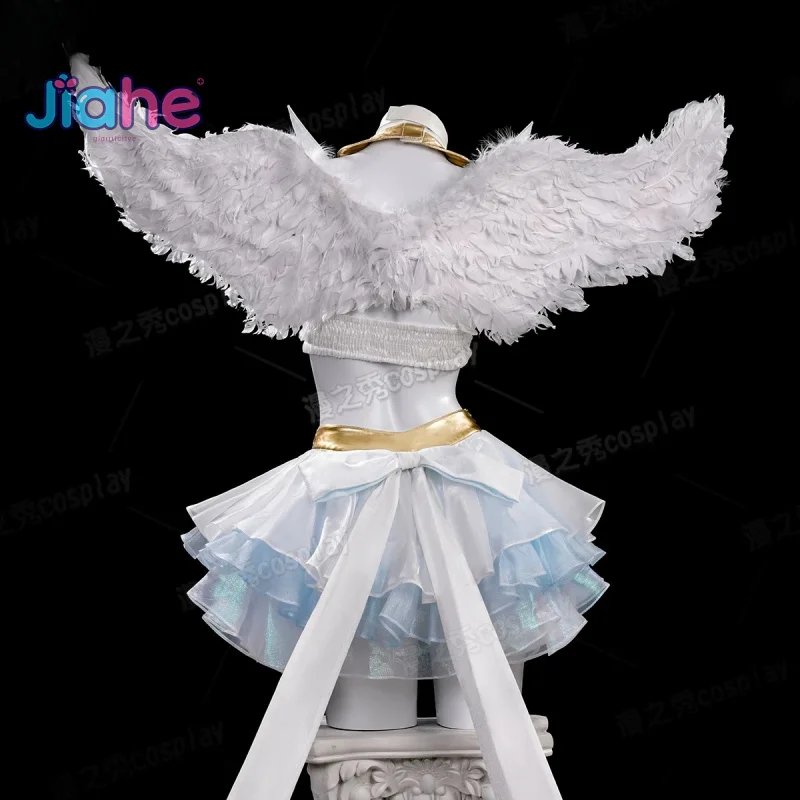 Pantiel Panty Anarchy Anime New Panty Stocking with Garterbelt Cosplay Costume Angel Skirt Wings Halloween for Women Girls Prop view 4