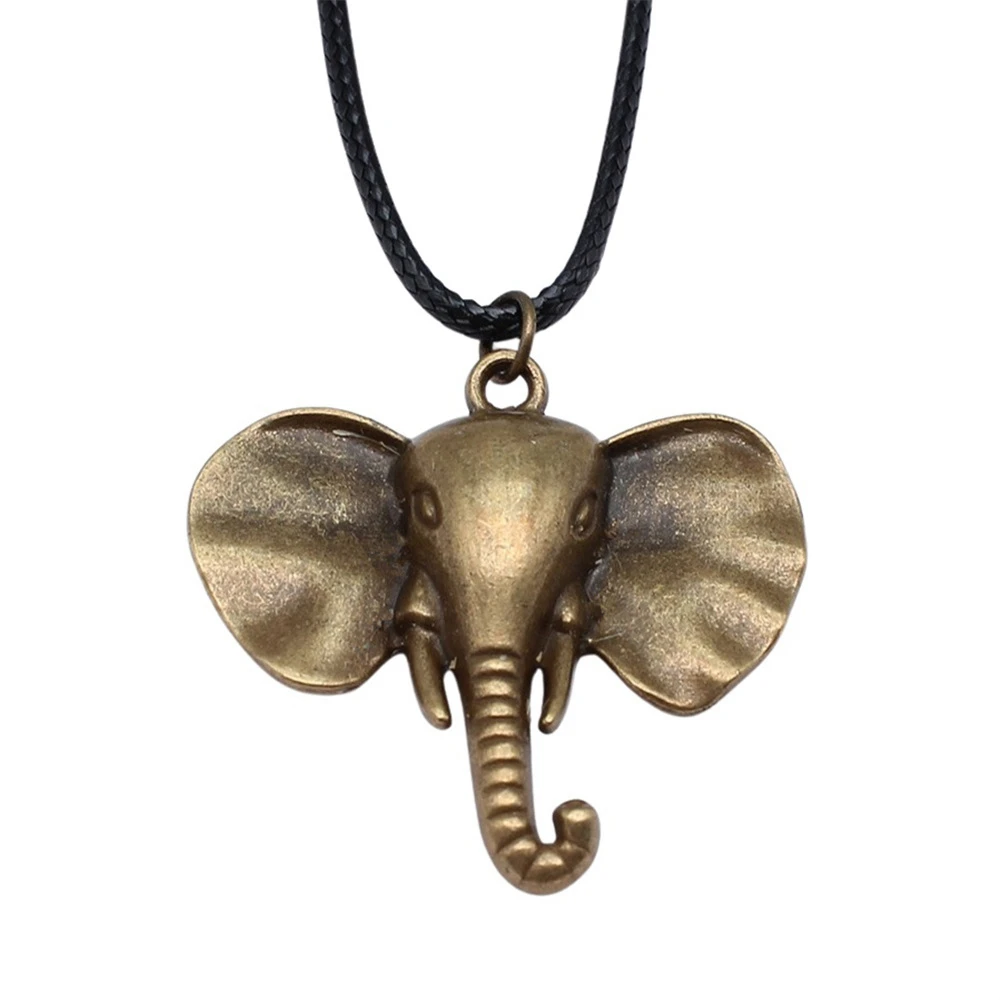 1pcs Elephant Charms Pendants And Necklaces Materials Jewelry Tools Crafts Chain Length 45+4cm