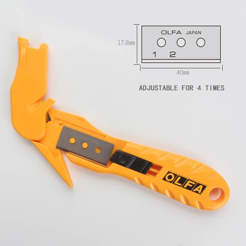 OLFA SK-10 Stretch Wrap Cutter Concealed Blade Safety Knife Cutting Shrink-wraps Plastic Matching Spare Blade SKB-10/10B