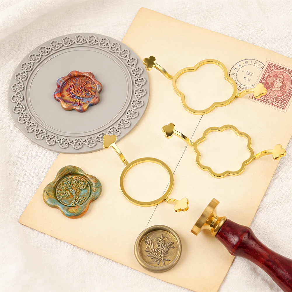 Wax Seal Stamp Set - 3 Parça Mum Mühür Kalıp Seti