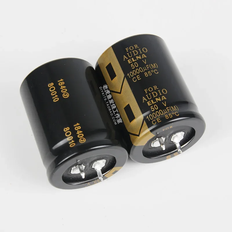 2pcs ELNA 10000uF 50V10000uF snap-in fever audio LAO series For Audio filter electrolytic capacitor 30*40mm