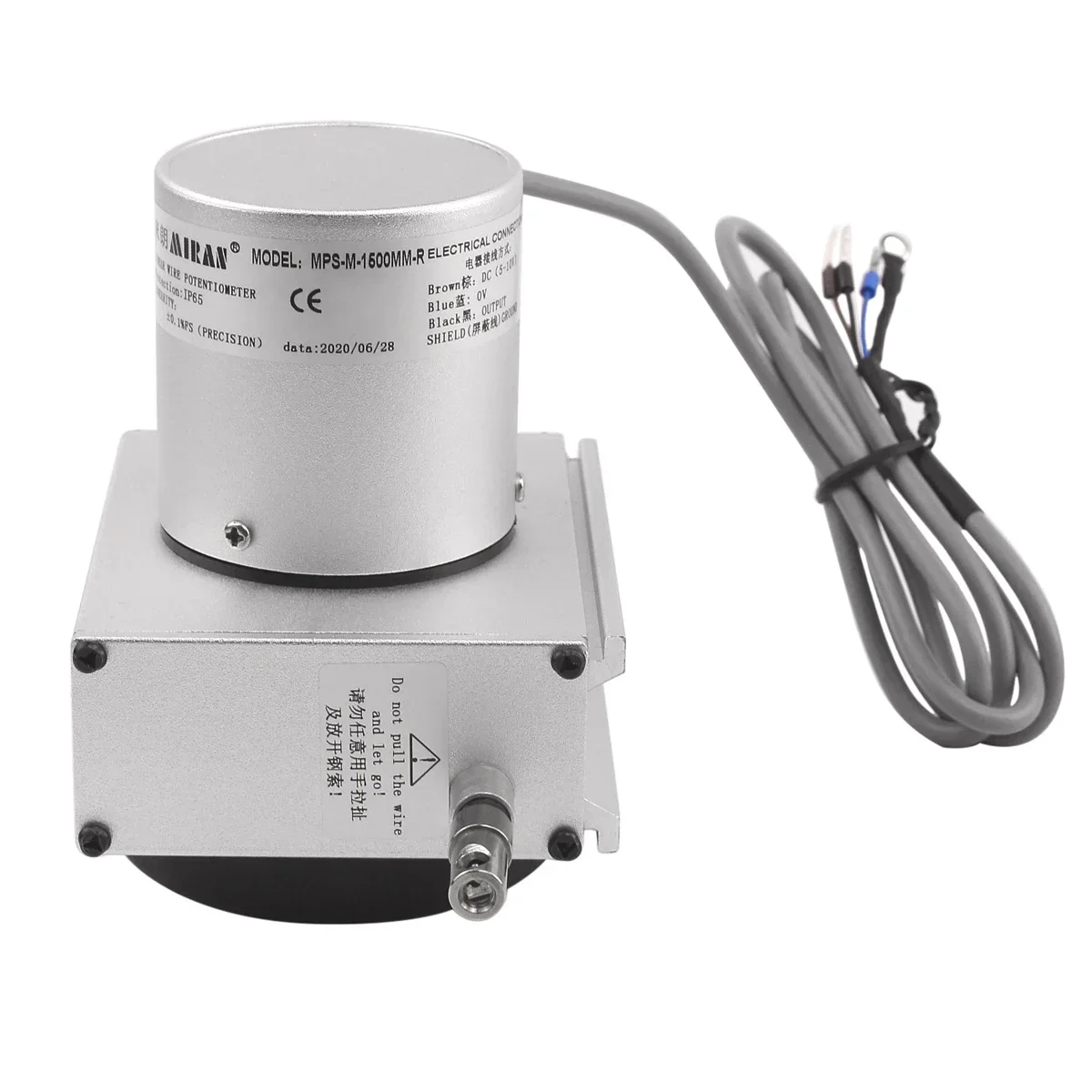 MIRAN Brand MPS-M- RS-1500mm  output RS485  High Precision Miniaturized Draw Wire Position Sensor