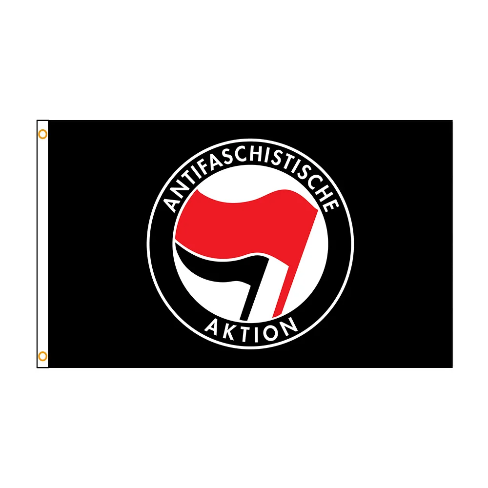 90x150cm Antifascist Action Flag Polyester Printed Home or Outdoor Decoration Banner Tapestry