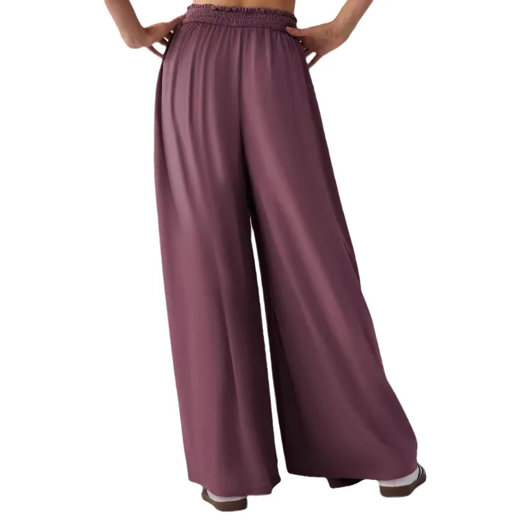 2025 New Long Pants with A Drooping Feel High Waisted Wide Leg Pants Casual Trousers for Women
