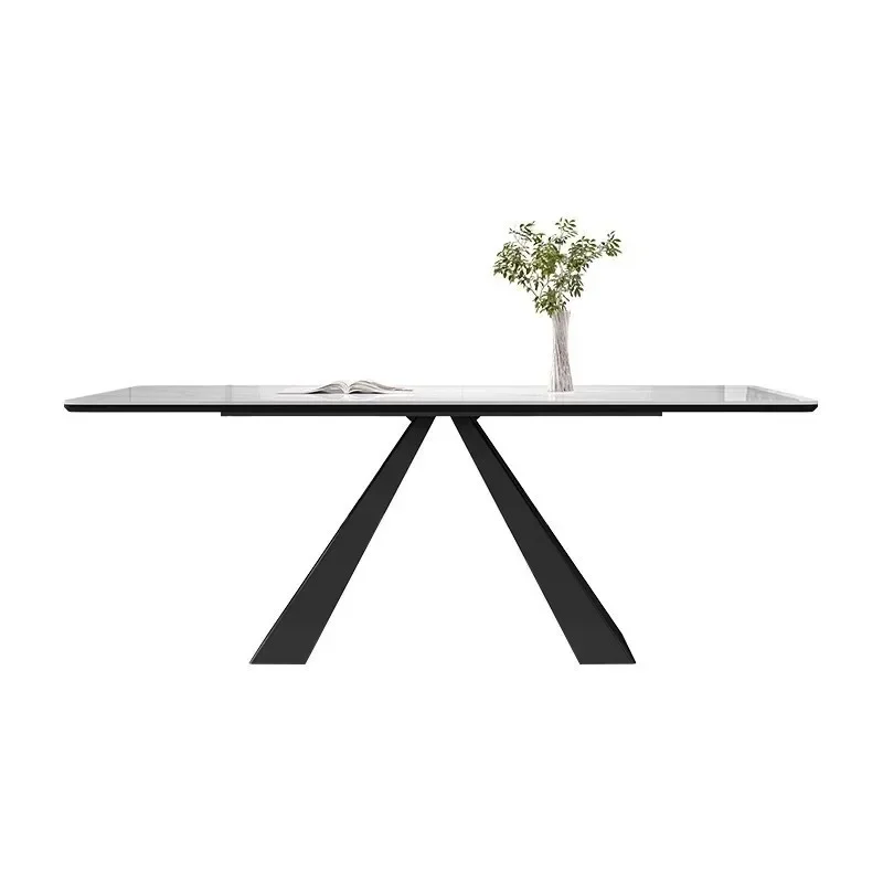 Modern Minimalist Dining Table White Luxury Nordic Vintage Dining Table Storage Rectangle Juegos De Comedor Kitchen Furniture