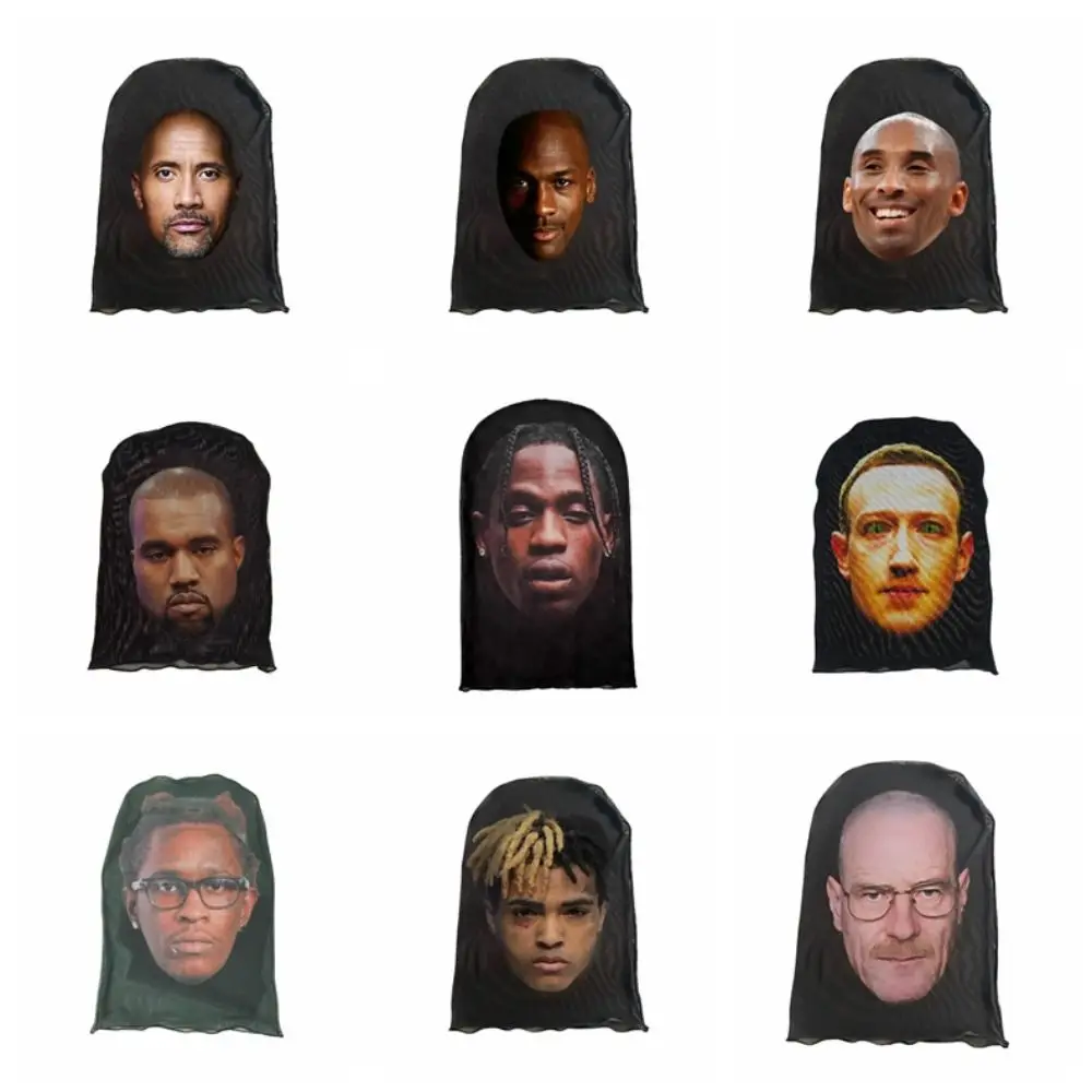 

Celebrity Magic Face Mask Fashion 3D Printed Mesh Bandana Hood Funny Elastic Headgear