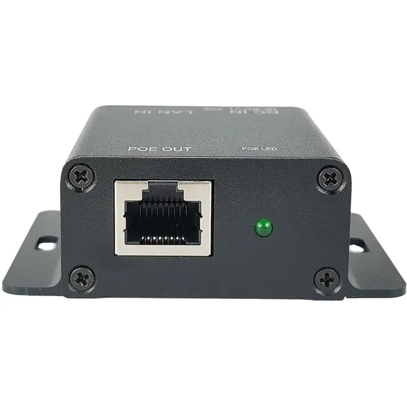 [NEW!】 MAX30W Gigabit POE Injector Active 6-60Vdc In 48Vdc POE Out Portable Support Solar, Adaptable Power Supply