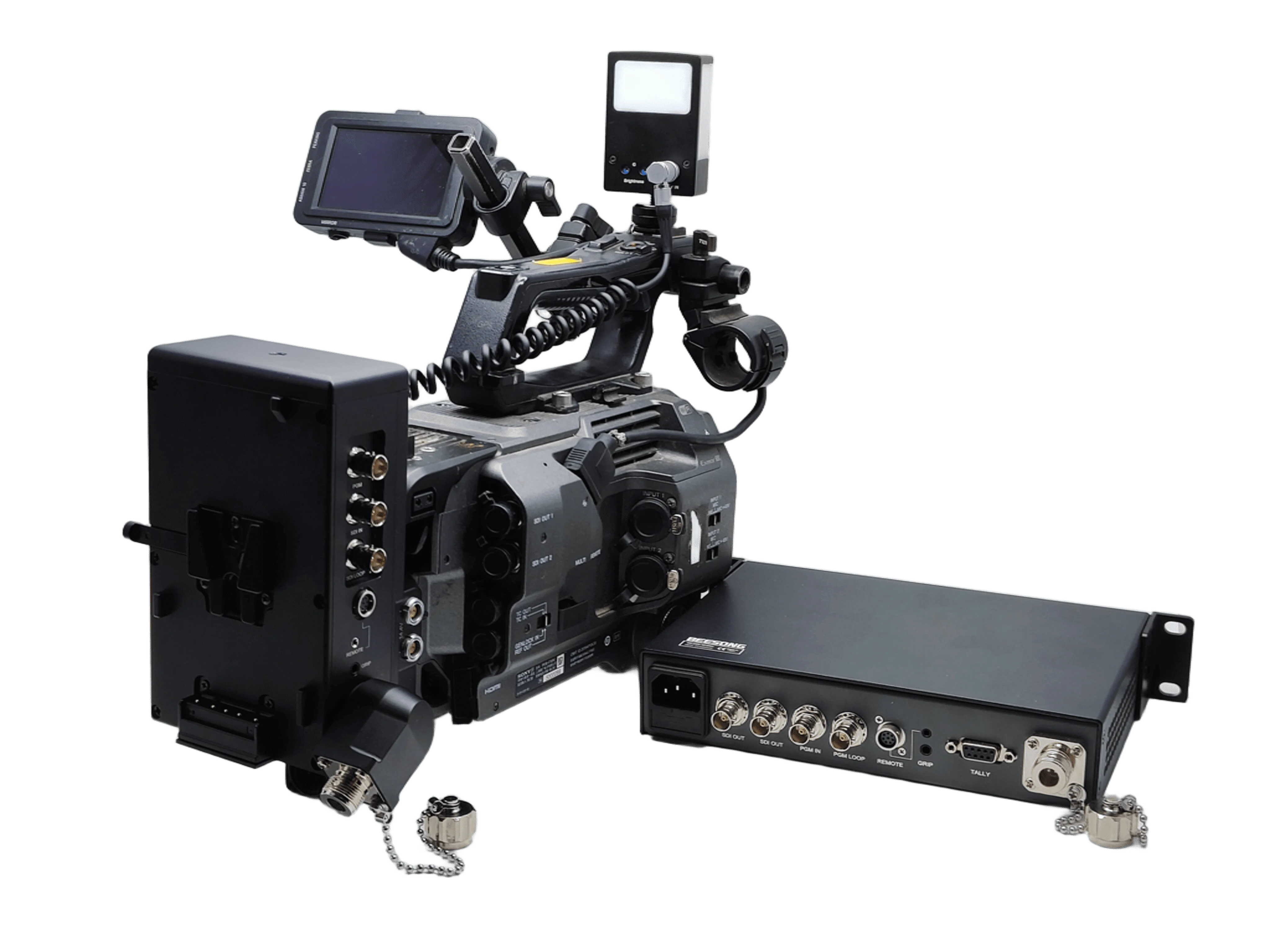 12G EFP SDI Box To Fiber Camera Systems For Live Event, ENG, ESP ( Includes Camera Optic Adaptor and Base Station)