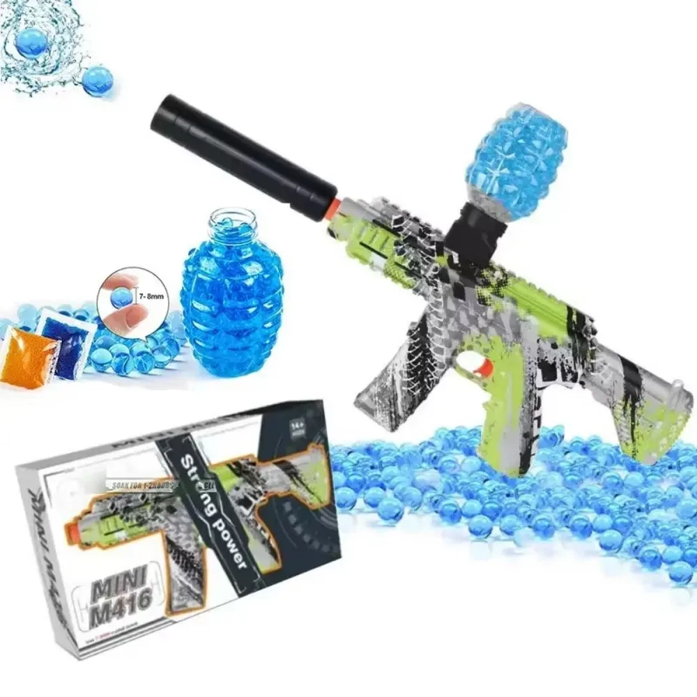 2024 Electric Children\'s Toys Guns With Pistol Beads Goggles Gel Ball Guns Toy Guns For Outdoor Toys Kids Gift