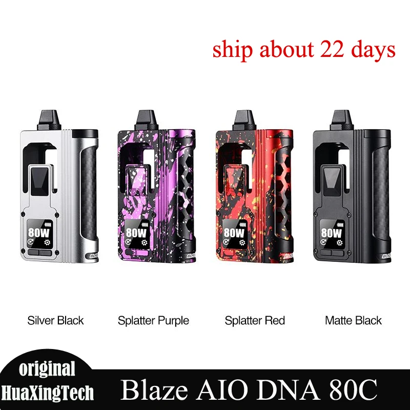 

Оригинальный ThunderHead Creations Blaze AIO DNA 80C 80 Вт Vape Mod, одиночный аккумулятор 18650, совместимый с электронными сигаретами Boro Tank Mod