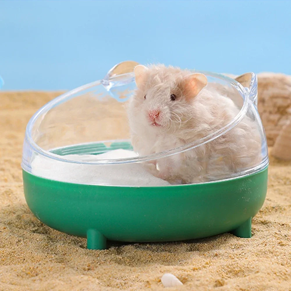 الحيوانات الأليفة الهامستر رمل المرحاض الحمام بيت الحيوانات الأليفة حاوية حمام الرمل الشفافة حوض الرمل الدب الذهبي السنجاب حمام الحيوانات الأليفة الصغيرة