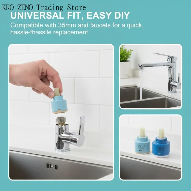1Pcs 플라스틱 세라믹 카트리지 세라믹 디스크 카트리 - Basin Mixer Cartridge 리뷰 및 가격