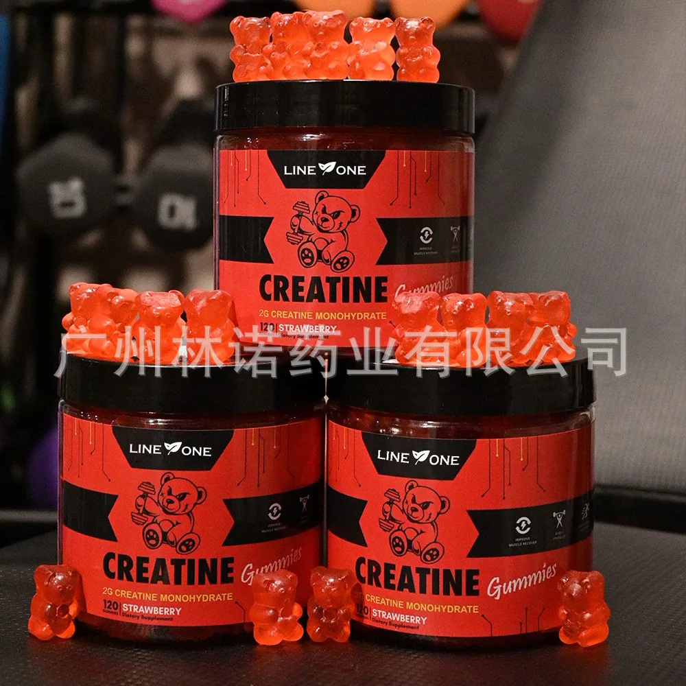 Creatine Monohydrate Gummy|Fitness Support,Strawberry Fla vor