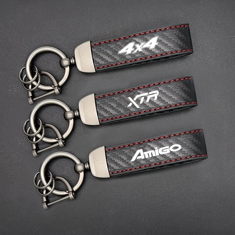 Llavero de fibra de carbono de alta calidad para motocicleta, accesorio para ISUZU 4x4 AMIGO ASCENDER AXIOM MUX XTR-1 XTR-2