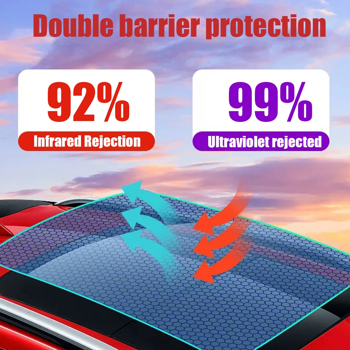 VLT79% Rainroof sunroof ppf protection film anti fouling TPU Car Wrap Vinyl Skylight Ice Armor Blue Car Paint Protection Film