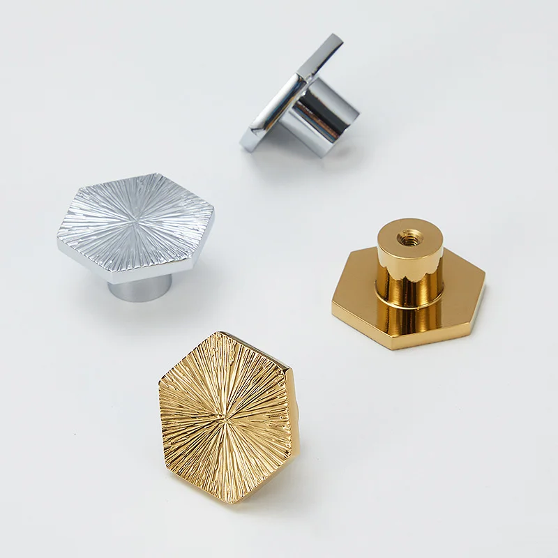 

Хромированные латунные ручки для шкафа с PVD-покрытием, шестиугольный линейный молоток, ручка для шкафа, светлый цвет, мебельная ручка, латунная дверная фурнитура