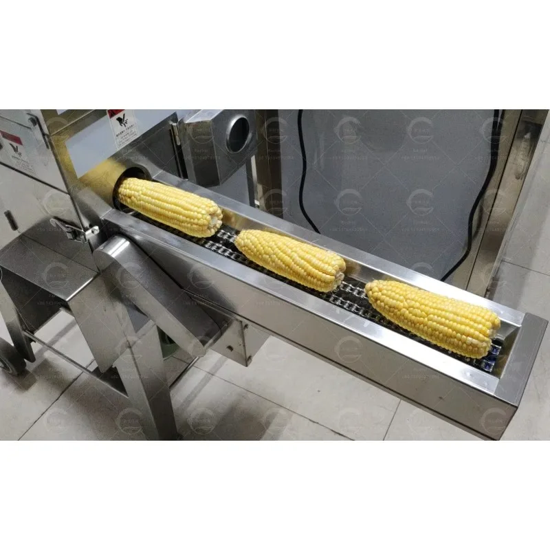 Automatic Commercial Sweet Corn Thresher Electric Corn Stripper Fresh Maize Corn Sheller Machine Food Processor