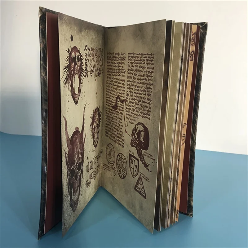 Necronomicon: Buch der Dunklen Magie, Dämonenbeschwörungsbuch, Altar-Zeremonie-Requisite, Desktop- und Heimdekoration