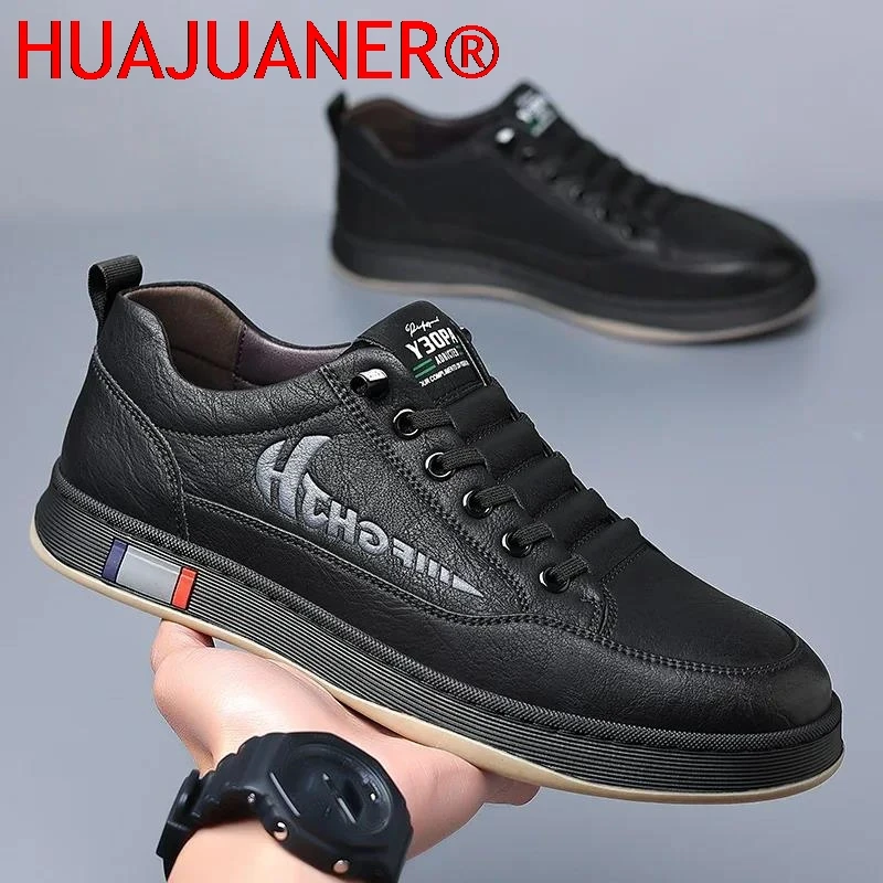Trendy Men's Casual Shoes Simple Men's Retro Genuine Leather Shoes Elegant Formal  Commuter Work Shoes Free Delivery Loafers