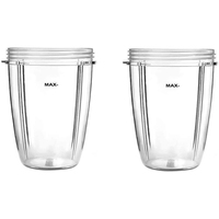 24Oz Cups for Nutribullet Accessories 600W 900W Blender Juicer Mixer Replacement Parts(2 Pack)