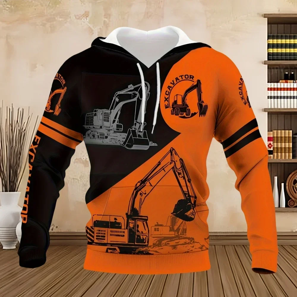2026 Neuer Herren-Hoodie Mode Elektriker 3D-Druck Uniform Freizeit Pullover Hoodies Übergroßer Vintage Hip Hop Harajuku Sweatshirt – Detail 4